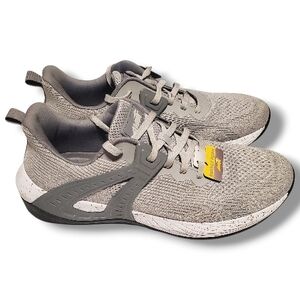 Avia Men's Gray Lace-up Knit Energy Foam Low-Top Athletic Sneaker Shoes Size 11